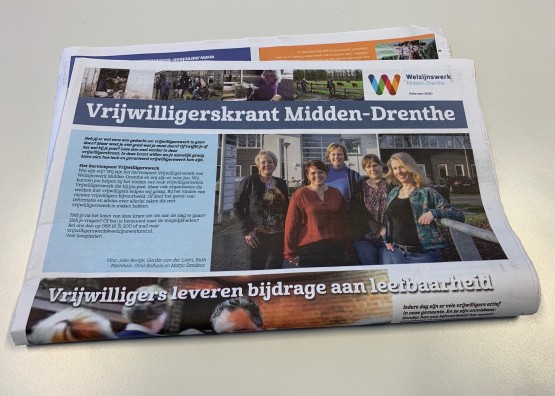 Eerste editie vrijwilligerskrant Midden-Drenthe