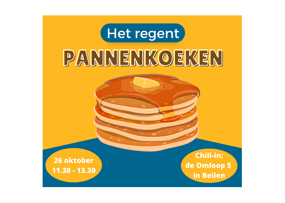 Jongeren bakken pannenkoeken voor senioren