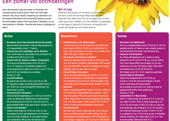 Een zomer vol ontmoetingen