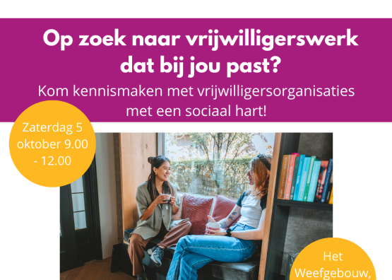 Op zoek naar vrijwilligerswerk dat bij jou past?