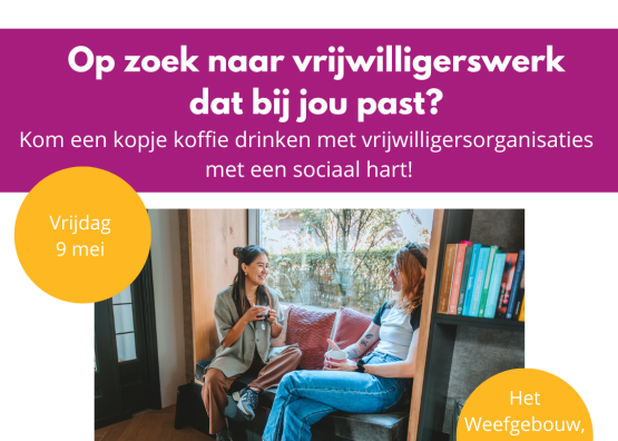 Kom speeddaten met vrijwilligersorganisaties