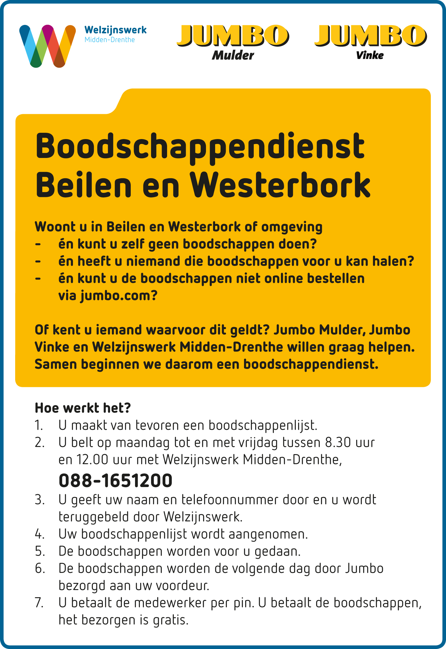 Boodschappendienst Beilen en WB Boodschappendienst Beilen en WB