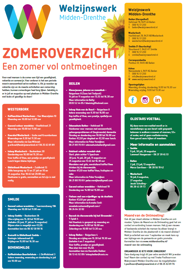 Zomeractiviteiten 2026